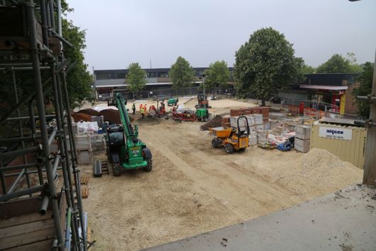 Image of works in Staveley Market