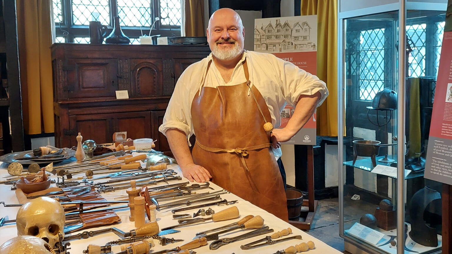 Tudor Surgeon with his tools