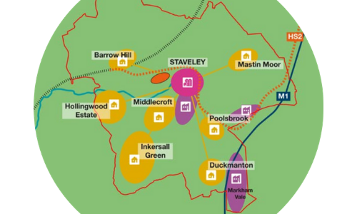 Staveley area map