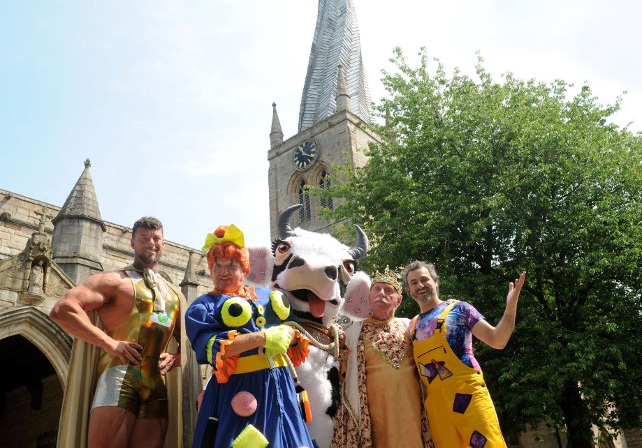 The Jack and the Beanstalk cast at the Crooked Spire