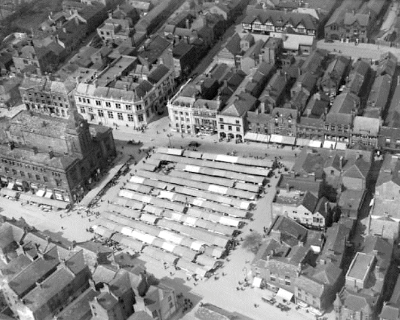 1928 Chesterfield Market aerial view