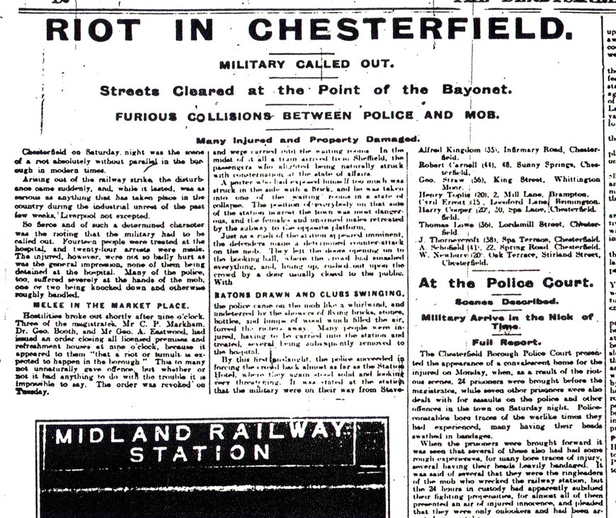 Riot in Chesterfield