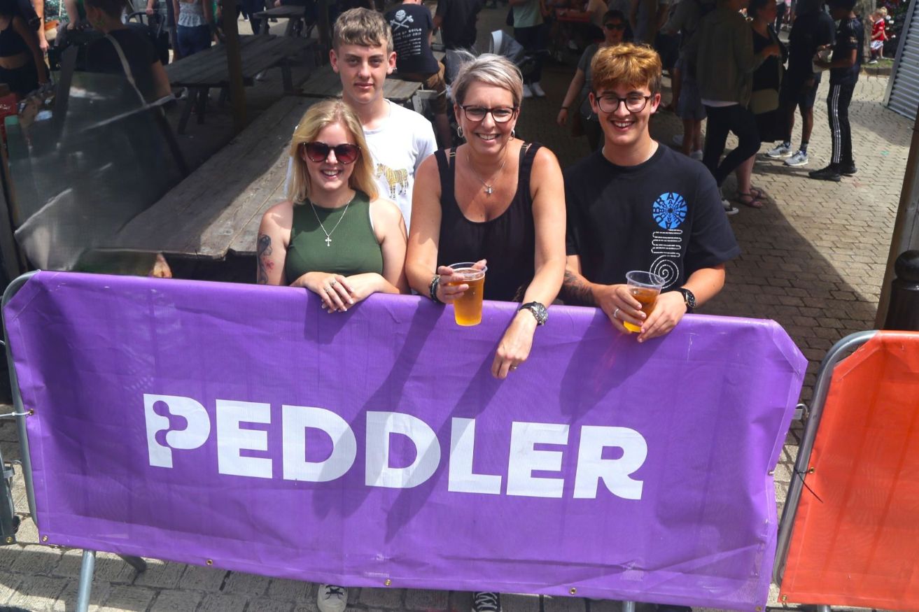 People enjoying themselves at Peddler Market Chesterfield 
