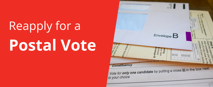 Link to 'Domestic electors granted a postal vote on or before 30 January 2024 must reapply by 31 January 2026' page