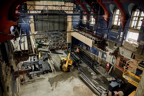 Image shows progress in the auditorium