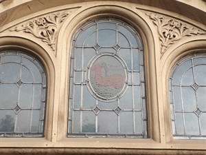 Brewery Logo Window