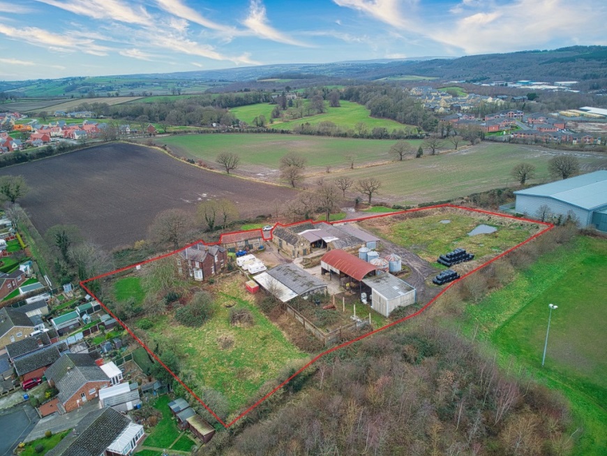 Dunston Farm aerial view