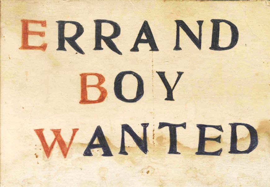 Errand Boy Wanted