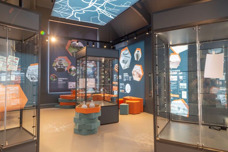 An image of one of the new museum galleries
