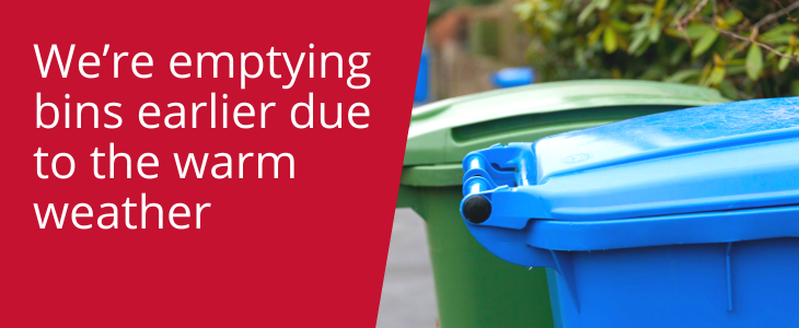 Link to 'Make sure your bins are out by 6am' page