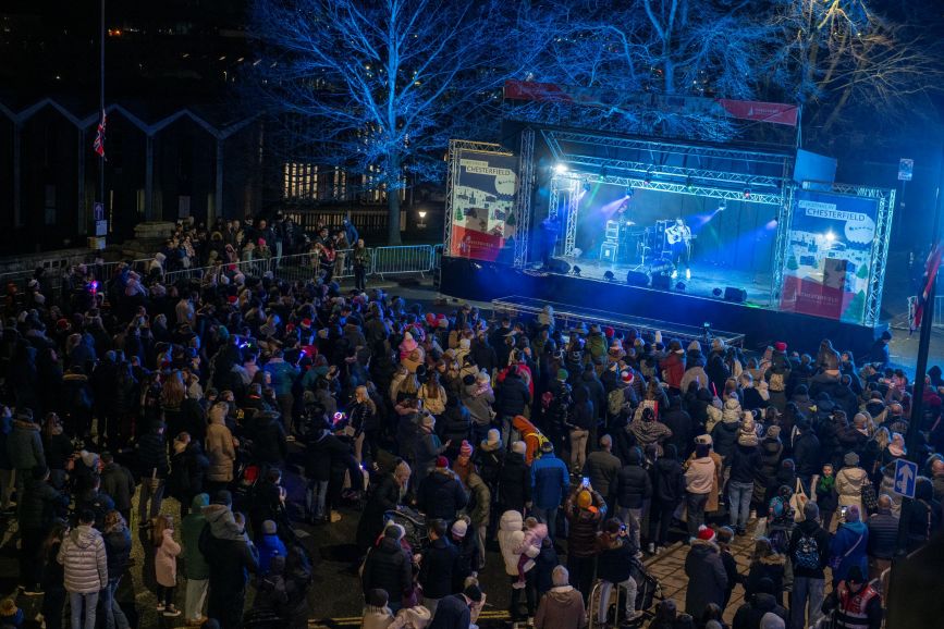  Christmas Lights Switch-On outside the Town Hall in 2025