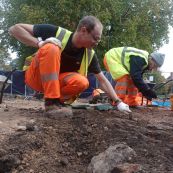 Archaeologists Working On Site University Of Leicester Archaeological Services (ULAS)