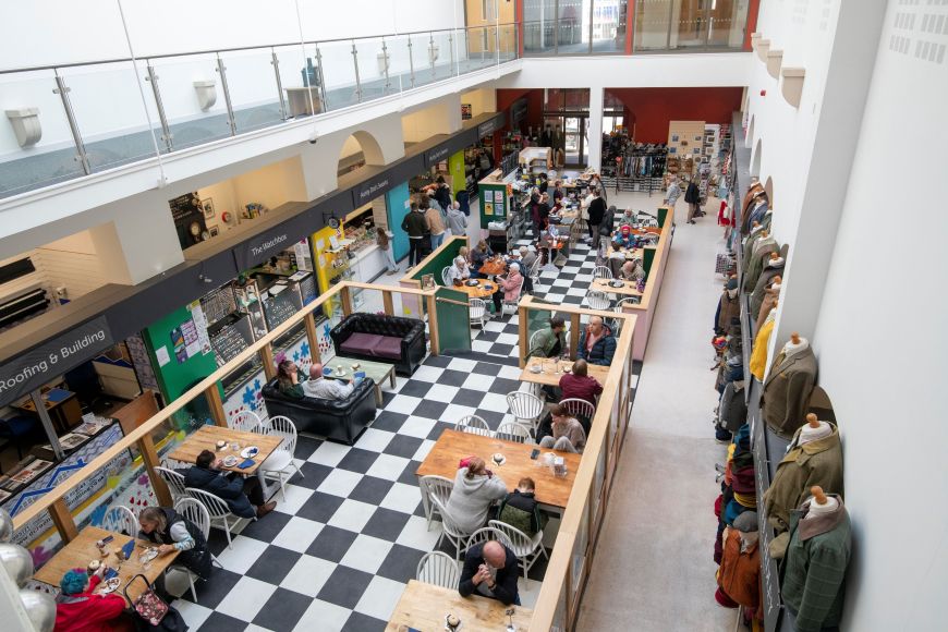 Chesterfield Market Hall interior