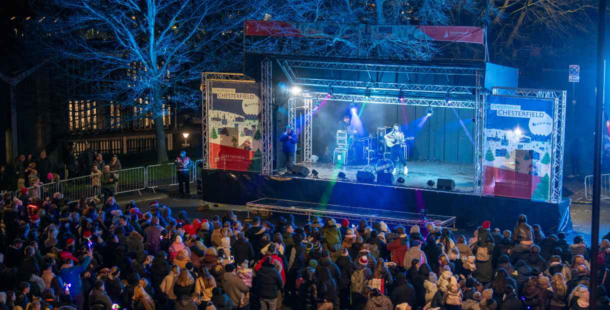 Chesterfield's Christmas Switch On stage show