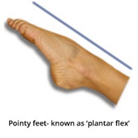 Pointy feet illustration
