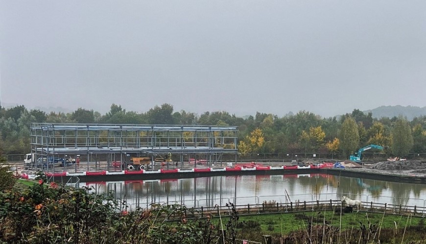 Progress on the Staveley Waterside development