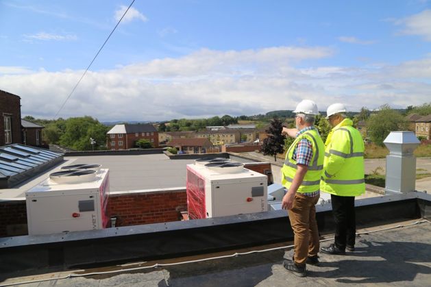 The new roof and heating/ventilation system