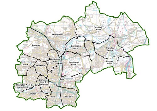 Chesterfield ward boundaries - new