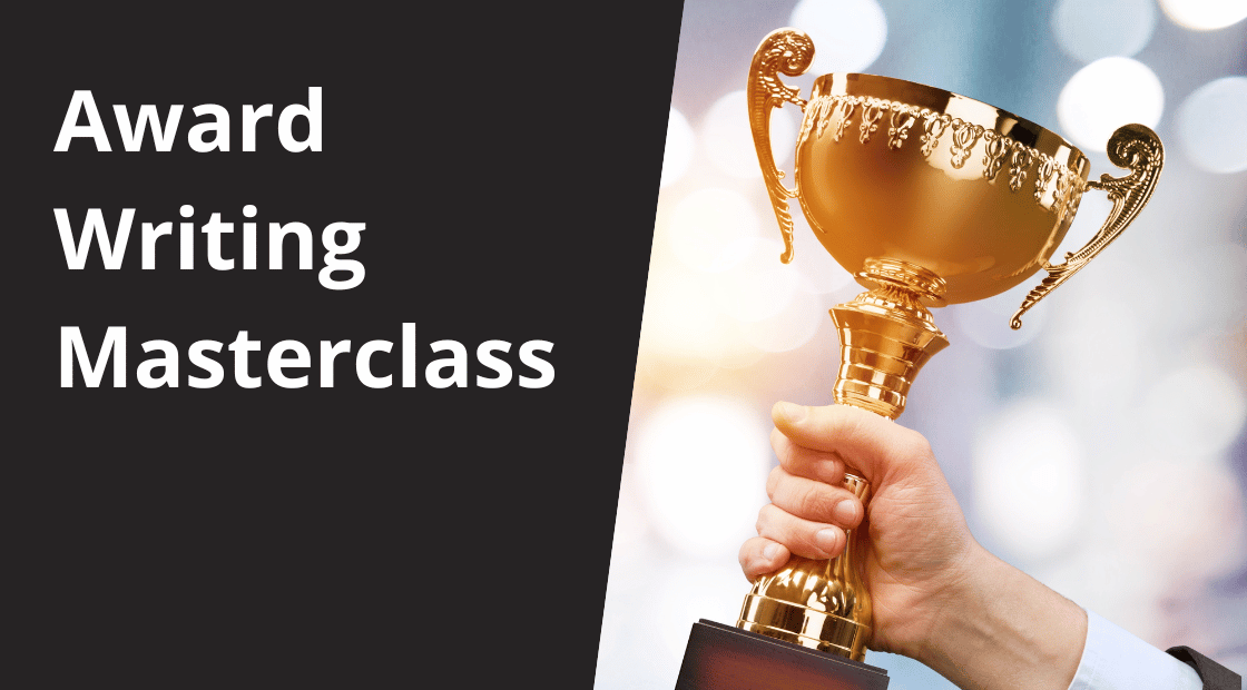 Award writing masterclass event