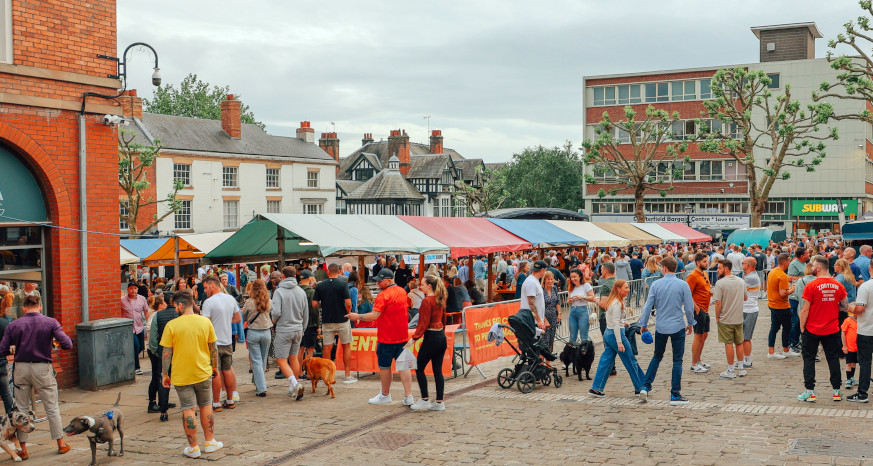 Peddler Market in September helped bring many visitors to the town centre.