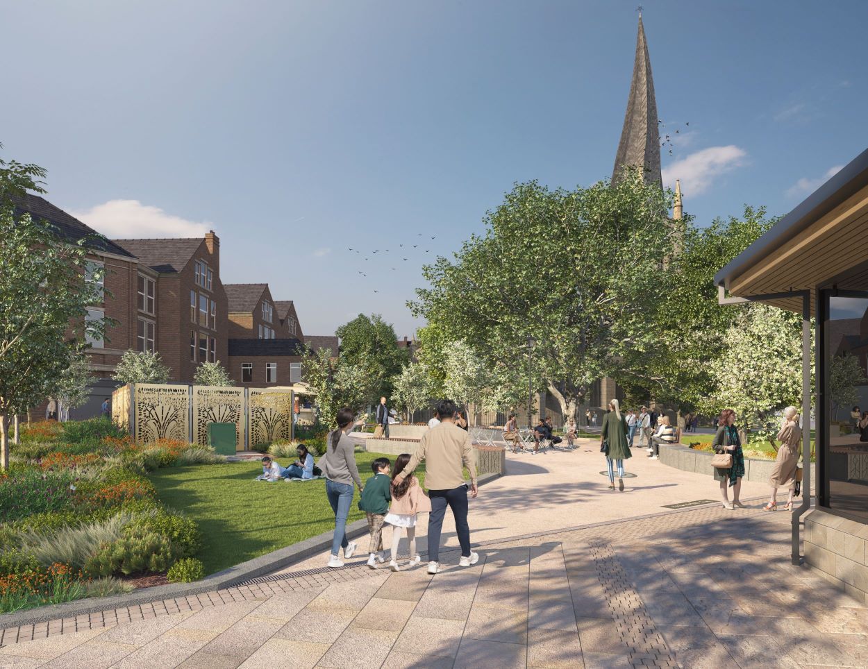An artist's impression of Rykneld Square