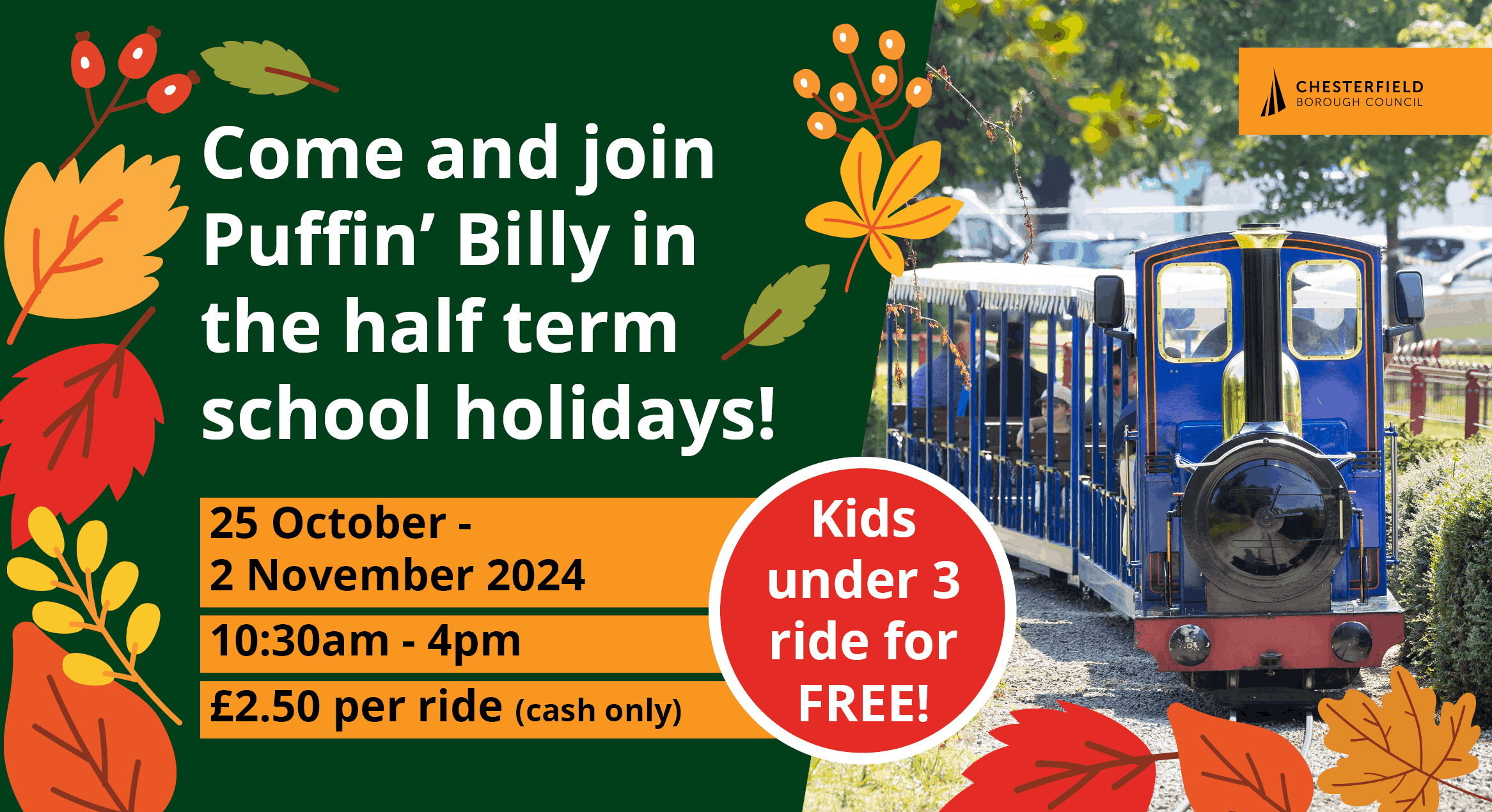 Puffin’ Billy - October half term