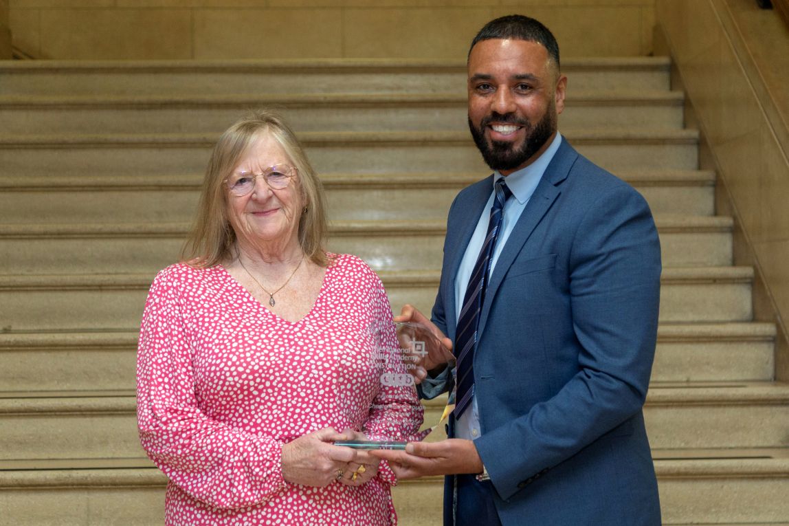 Cllr Jean Innes and Nathan Wilkins from the CITB